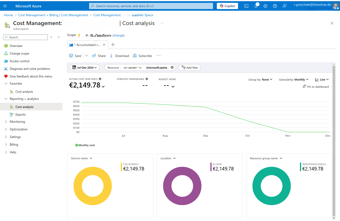 Log Analytics deaktivieren