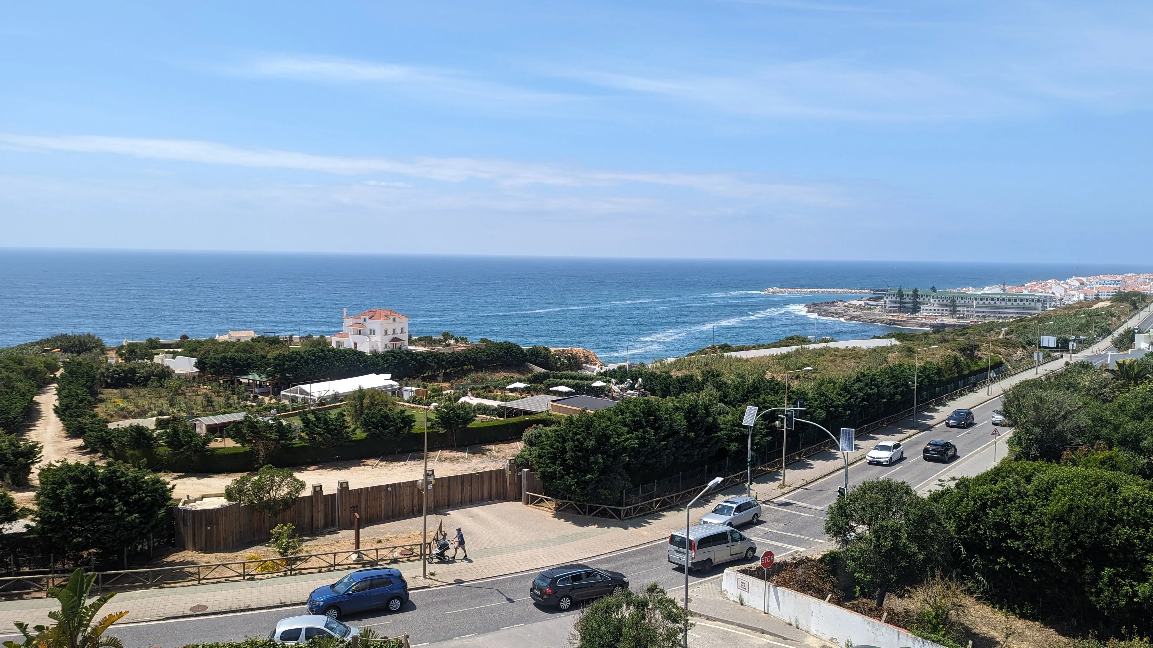 Blick vom Balkon